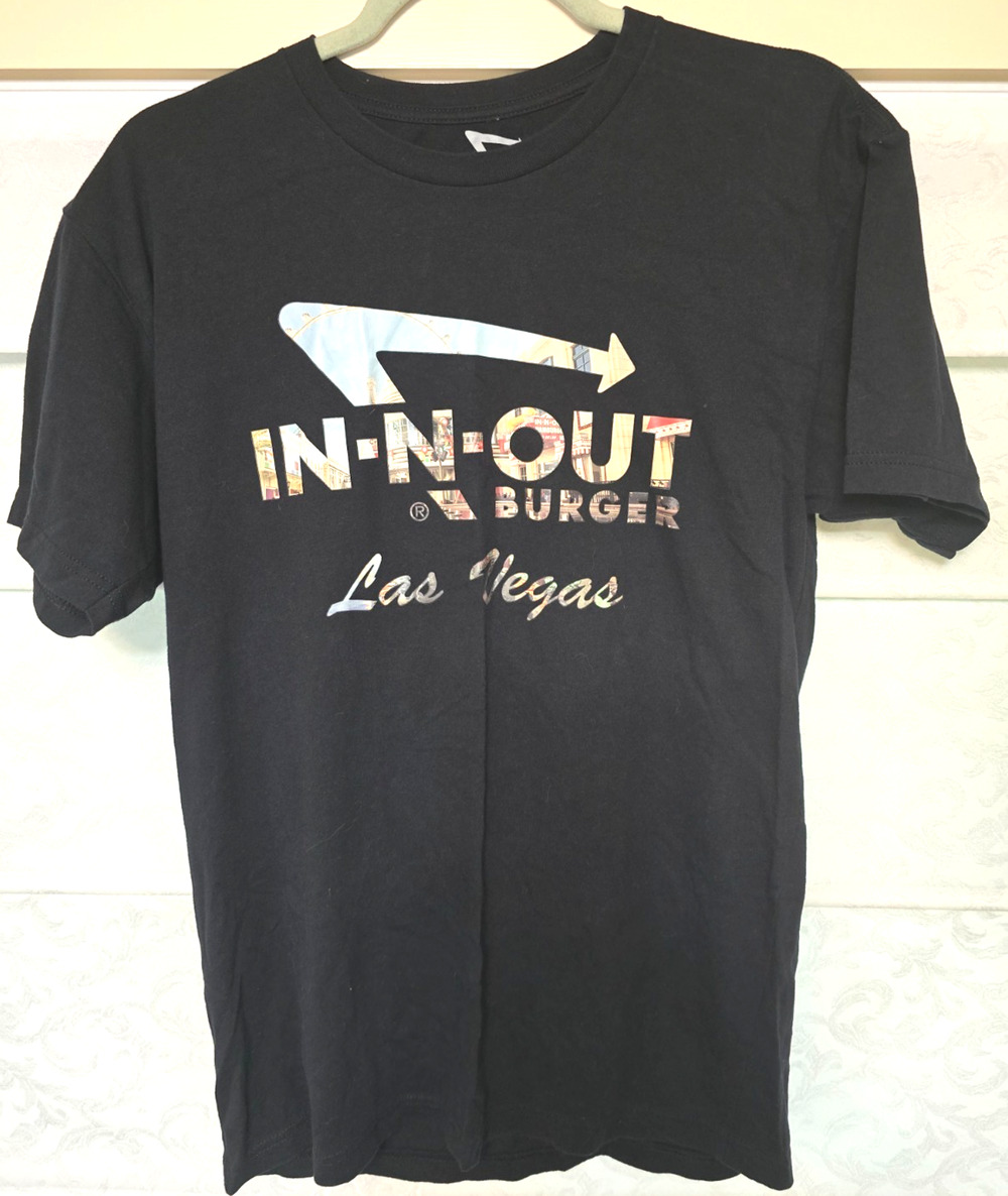 In-N-Out Burger Las Vegas Shirt Adult Medium Black Graphic Tee Restaurant